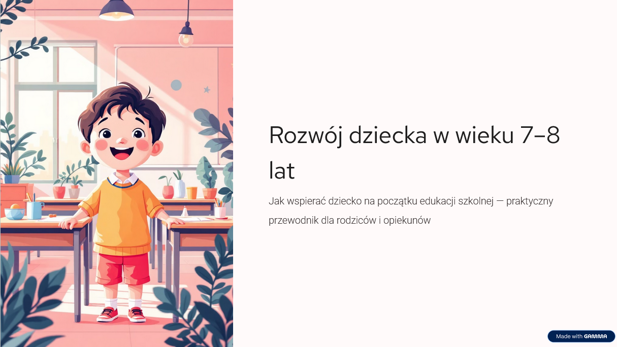 rozwoj dziecka 7 8 prezentacja